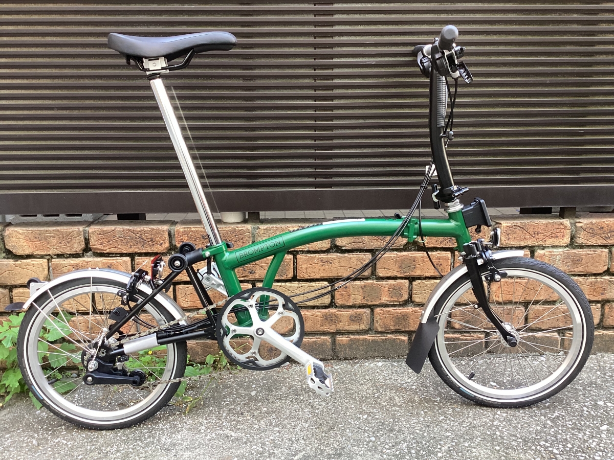 BROMPTON のRACING GREENがドロップアウトします…購入を検討されている