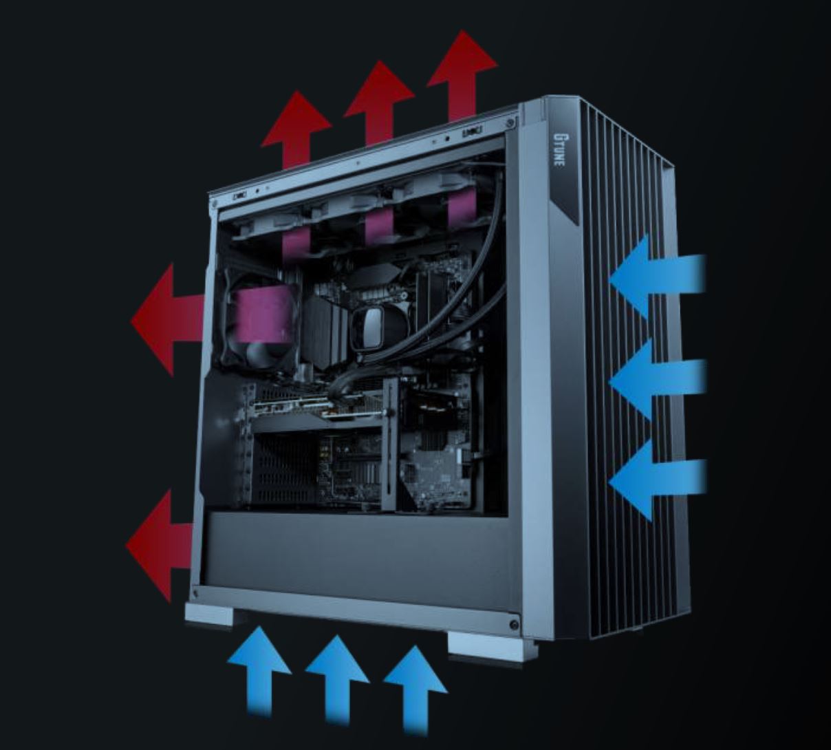 G TUNEの新ケース・デスクトップゲーミングPC：FG＆FZシリーズが登場