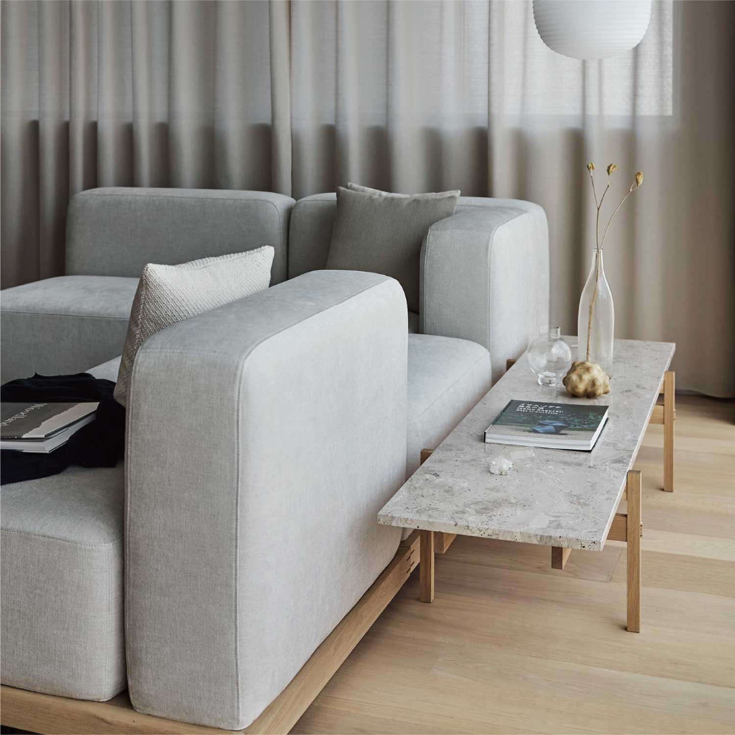 N-CT01 | コーヒーテーブル・大理石天板 | おしゃれな無垢家具の通販