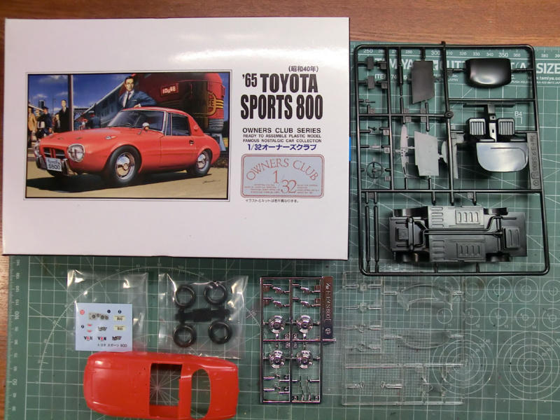 アリイ 1/32 TOYOTA S800 製作: 【工房ネコの手】プラモ製作日記