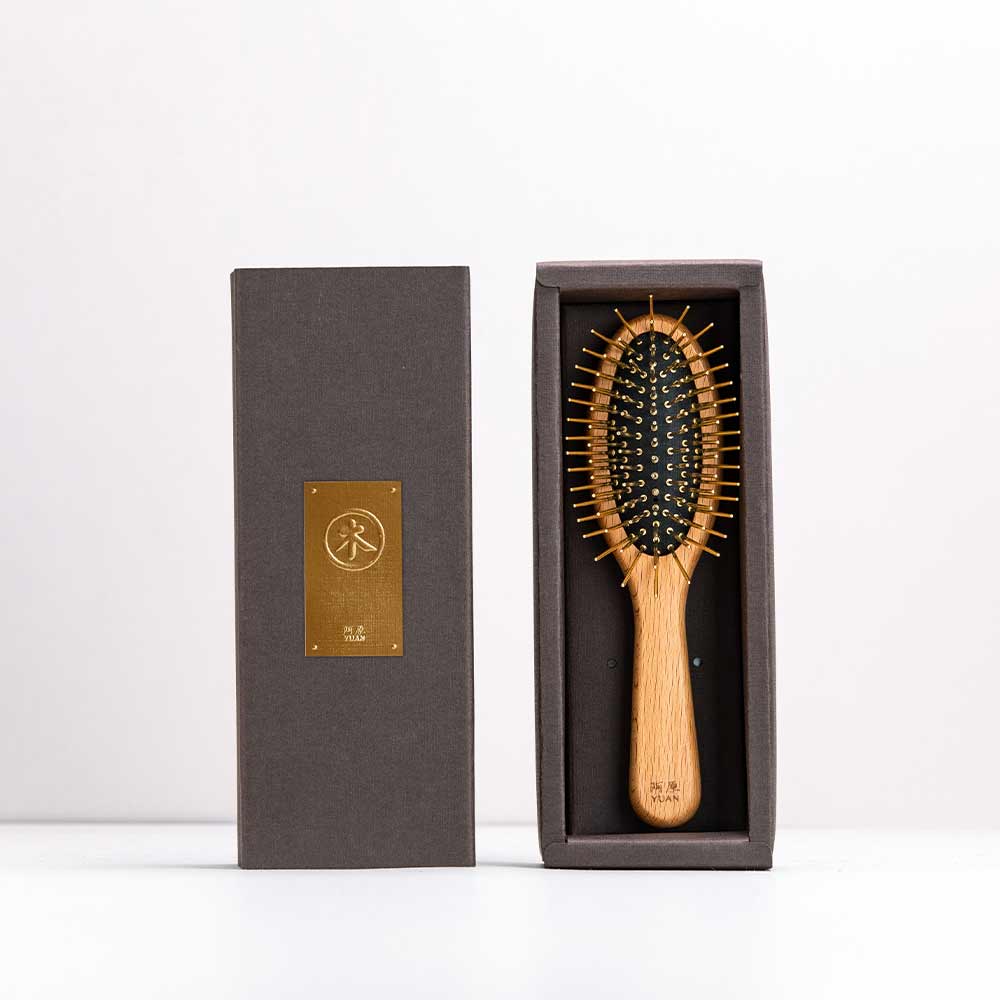 金好梳ヘアブラシ ミニタイプ｜持ち運びに便利な頭皮ケアブラシ