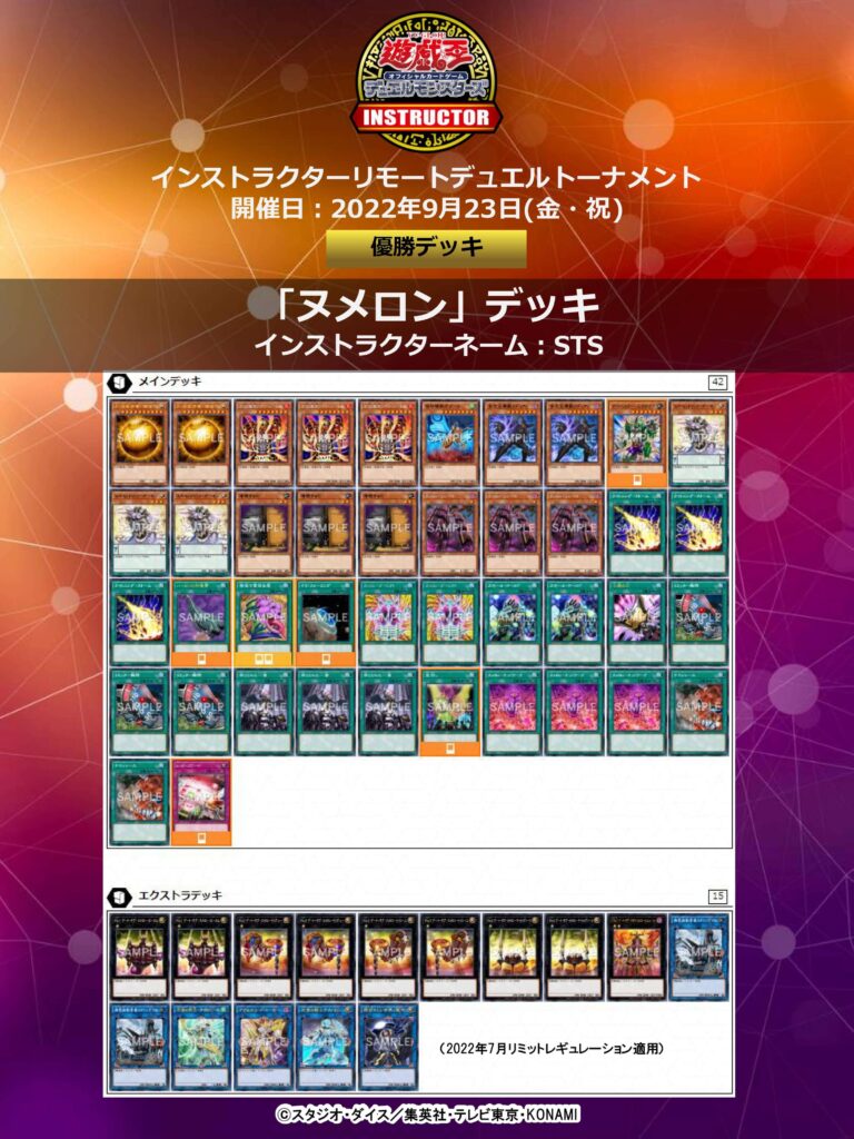 2022年 ヌメロン】優勝デッキレシピまとめ【遊戯王OCG・マスターデュエル】