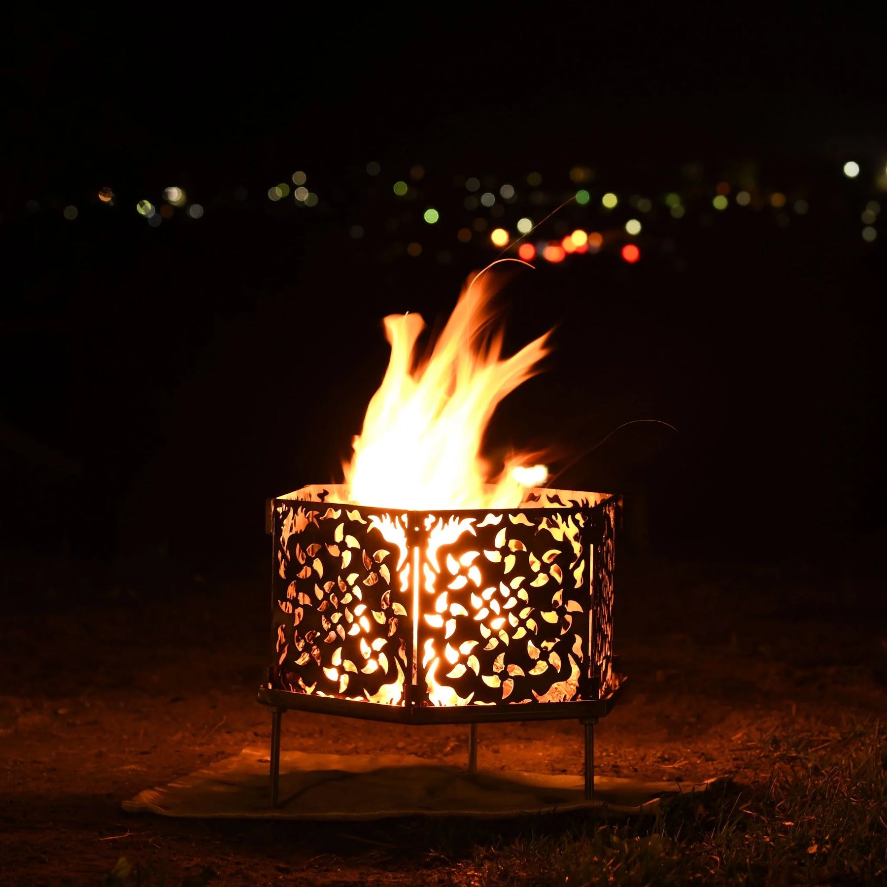 組立式焚火台「ken-shuri」（ケンシュリ）/【黒皮鉄】