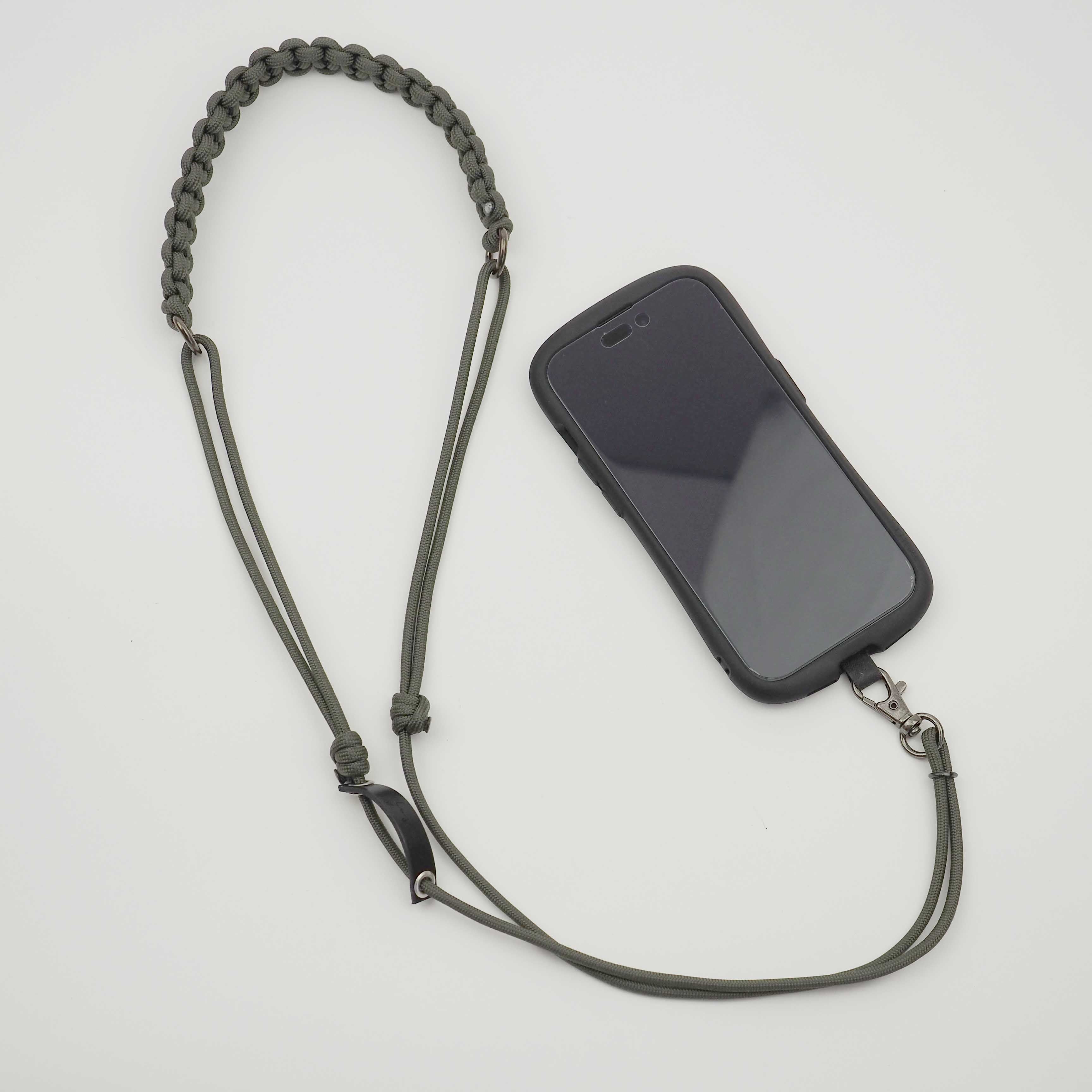 Smartphone Strap -Knot Army-Green- スマホ ショルダー ストラップ