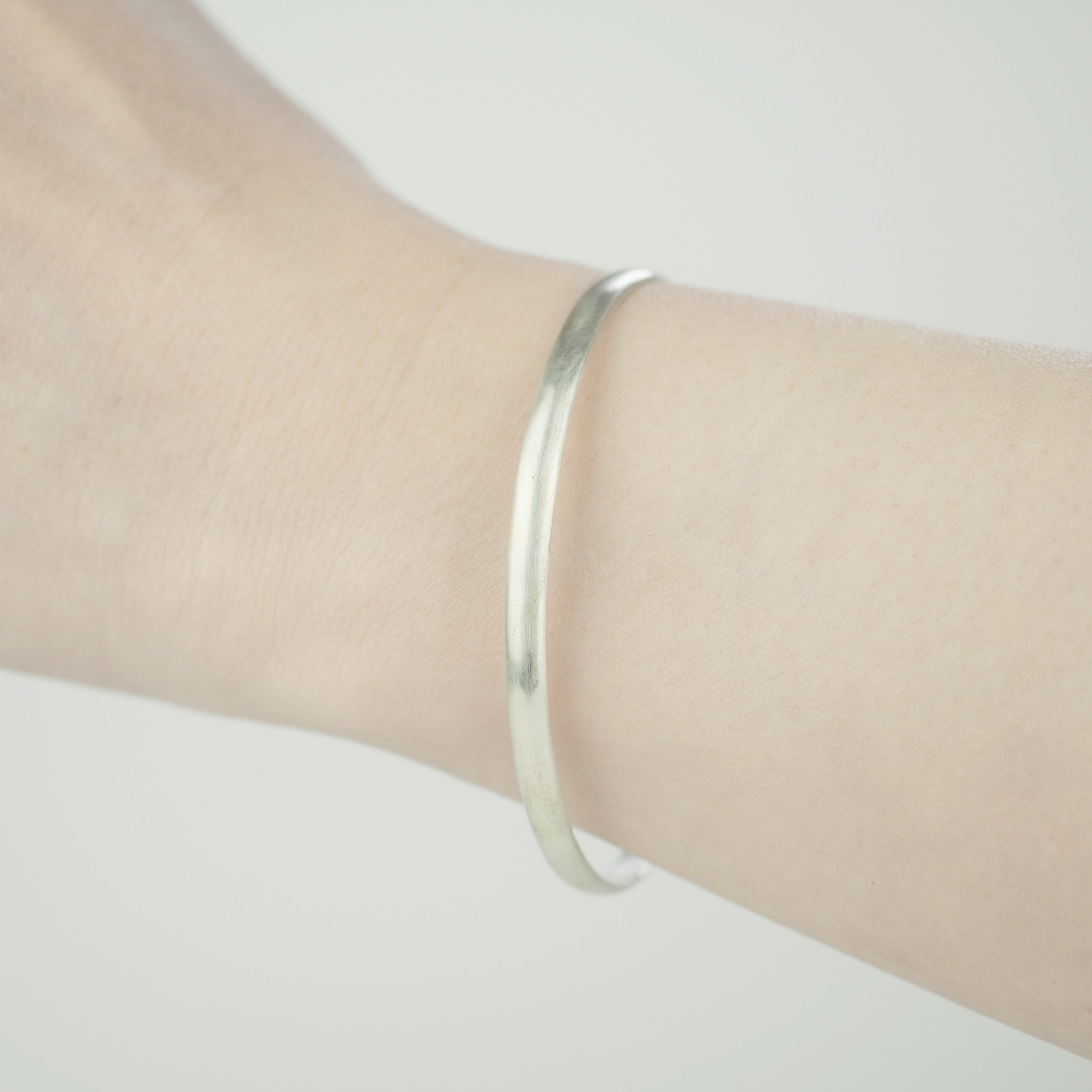 Silver Bangle -Plain Matte- シルバー バングル – yuzen-official