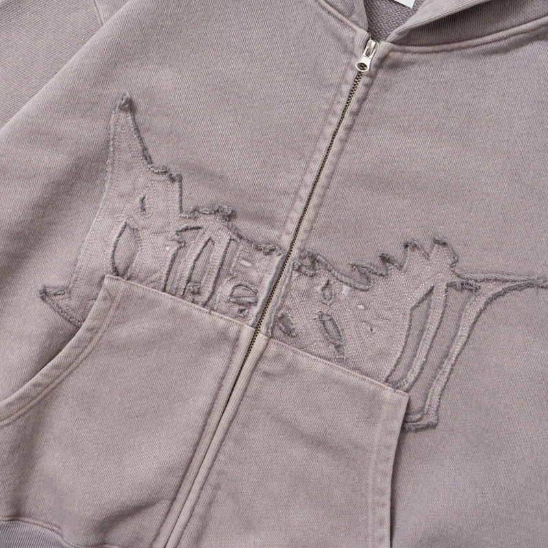 bless u pigment zip hoodie – YZ