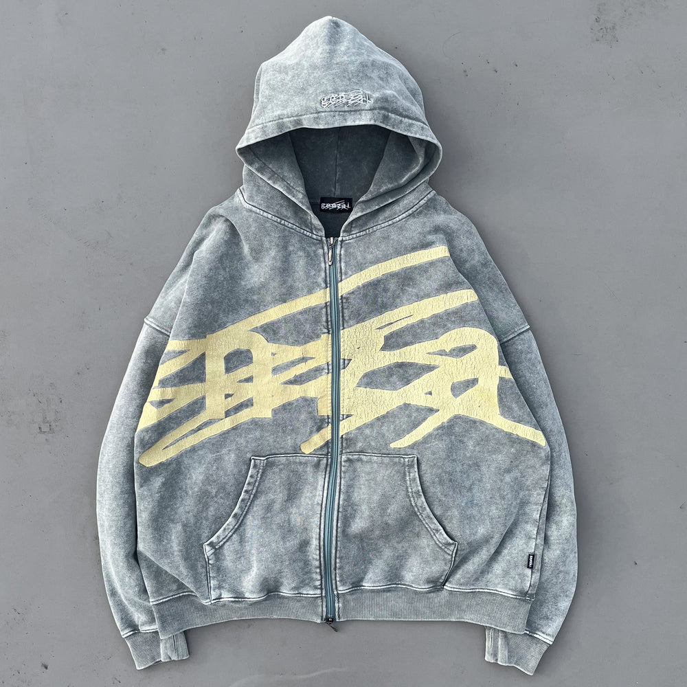 genzai Big Logo Zip Hoodie – YZ