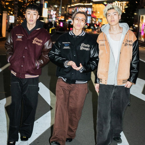 9090×younger song Old English Stadium Jacket – YZ