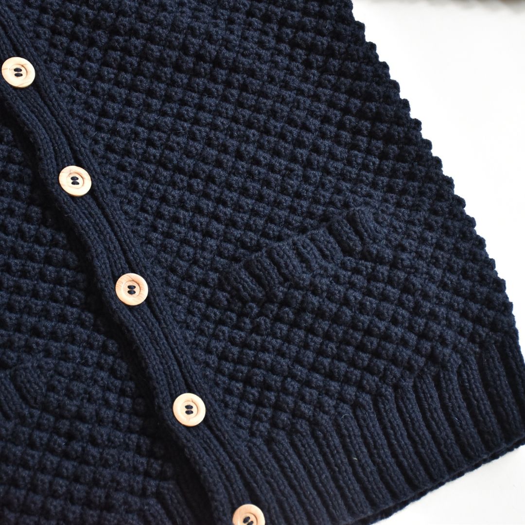 Athena Designs（アテナデザイン） GentsPopcorn Knit Cardigan