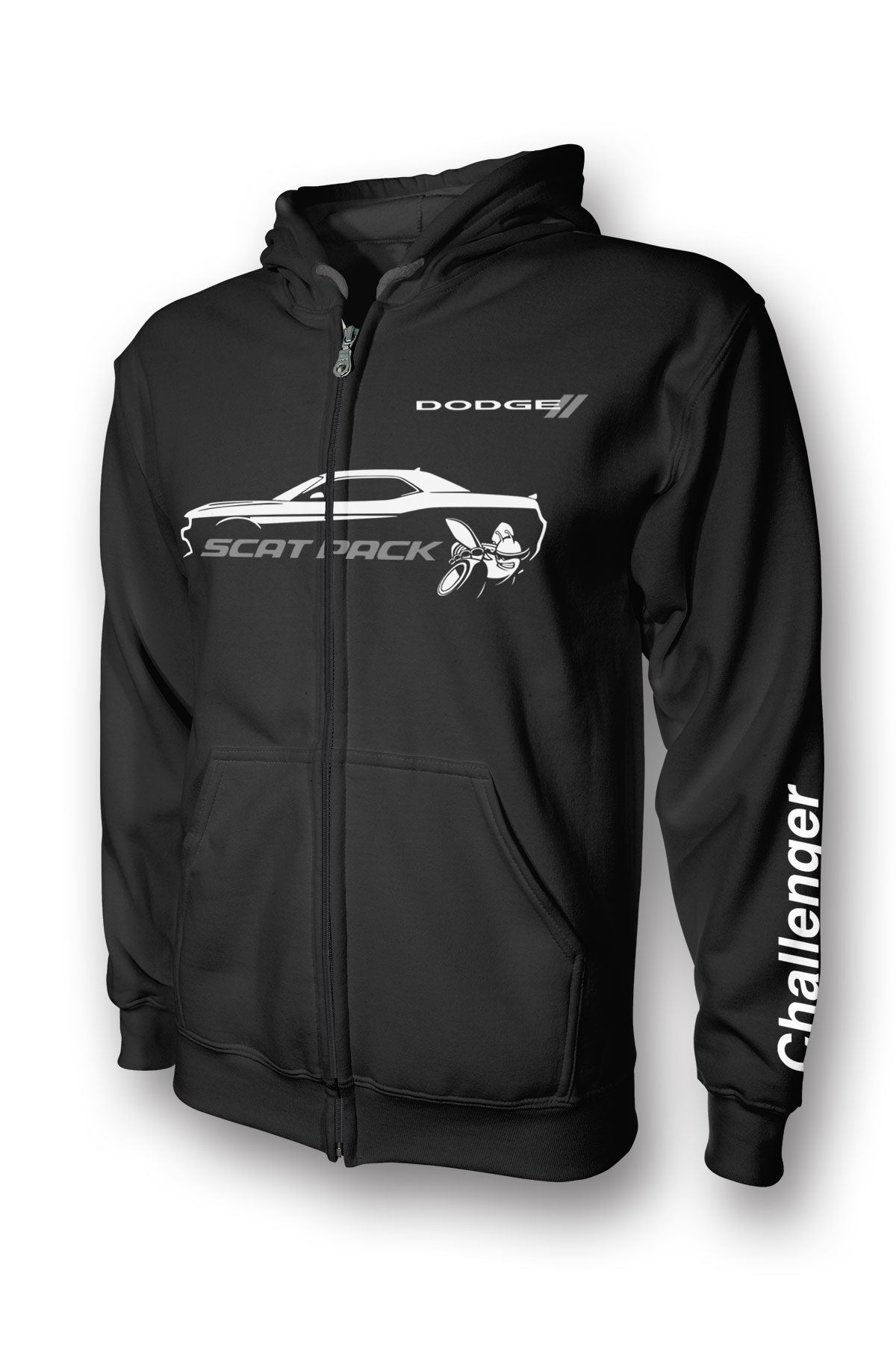 Dodge Challenger Scat Pack Full-Zip Hoodie – Dodge Hoodie, Apparel