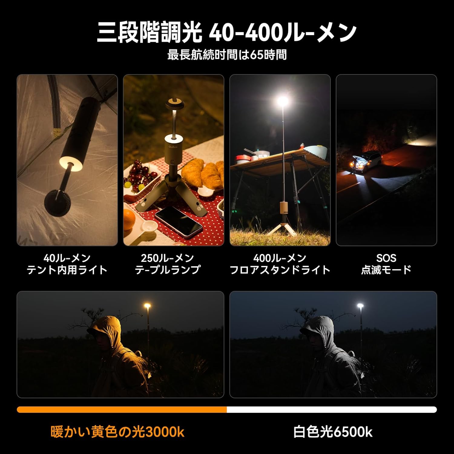 OUTASK ポータブルアウトドアライト – ZEN Camps