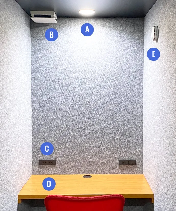 Web会議や集中したい時のボックス型個室ワークブース・集中ブース