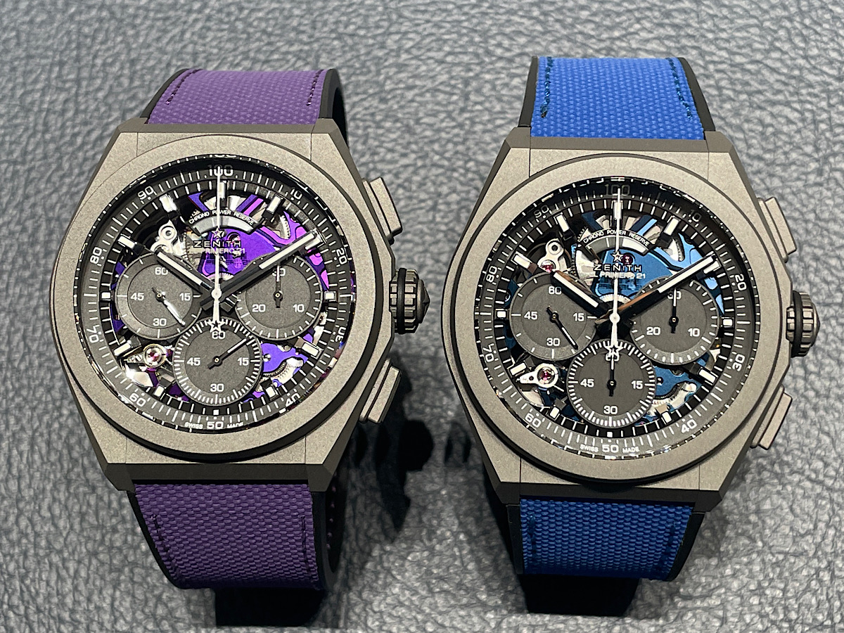 マットグレーが存在感のあるカラーを引き立てる ゼニス 『デファイ