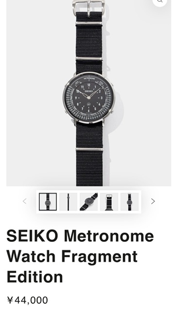 2026年新作】セイコー メトロノームウオッチ フラグメント