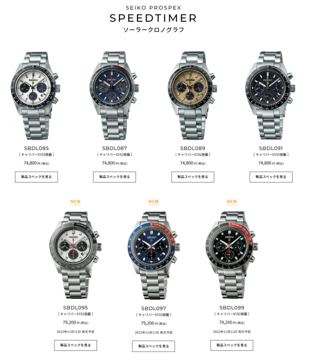 2023年新作】SEIKO PROSPEX × BEAMS別注 スピードタイマー ソーラー