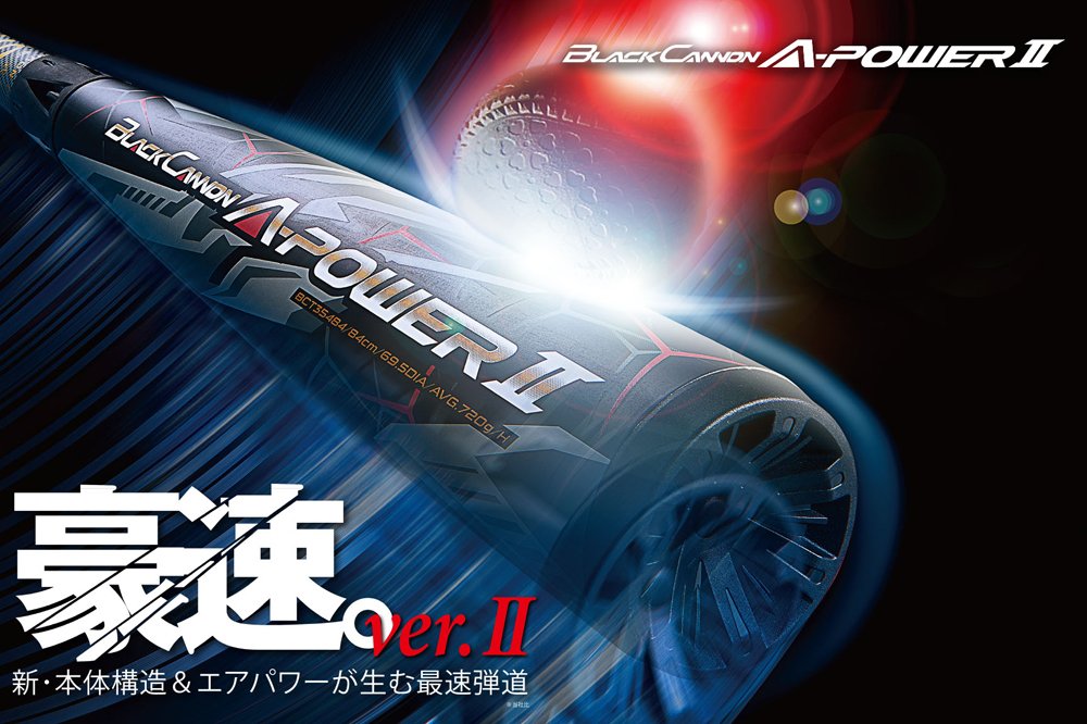 本体構造&エアパワーが⽣む豪速弾道︕[※当社⽐] ⼀般軟式FRP(カーボン