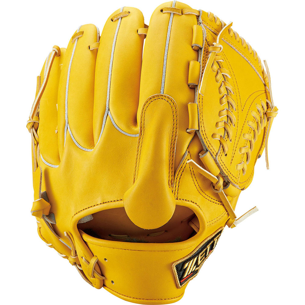 大人用 ZETT 軟式グローブ 内野手用 イエロー 大人用 ZETT 軟式