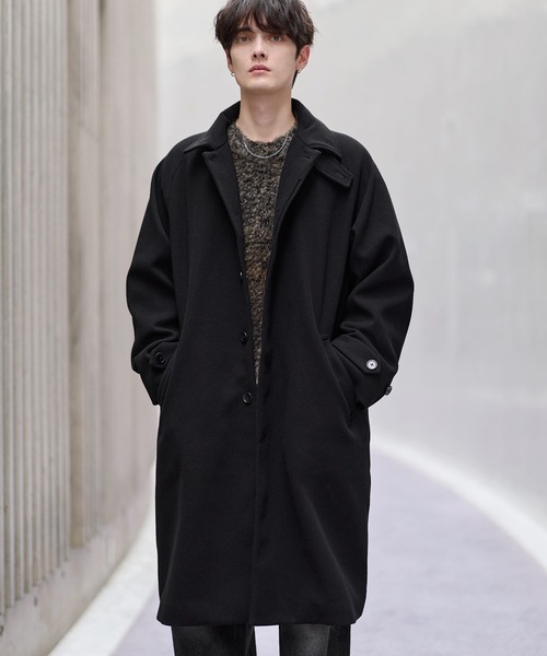 ASTRONOMY ステンカラーコート コート ビッグシルエットウールタッチ
