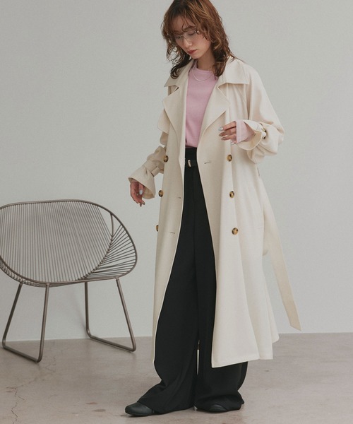 ad thie（アドティエ） トレンチコート コート キャンディースリーブ