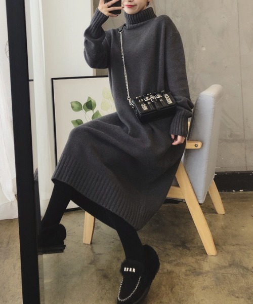 SETUP7（セットアップセブン） ワンピース 「SETUP7」ハイネックロング