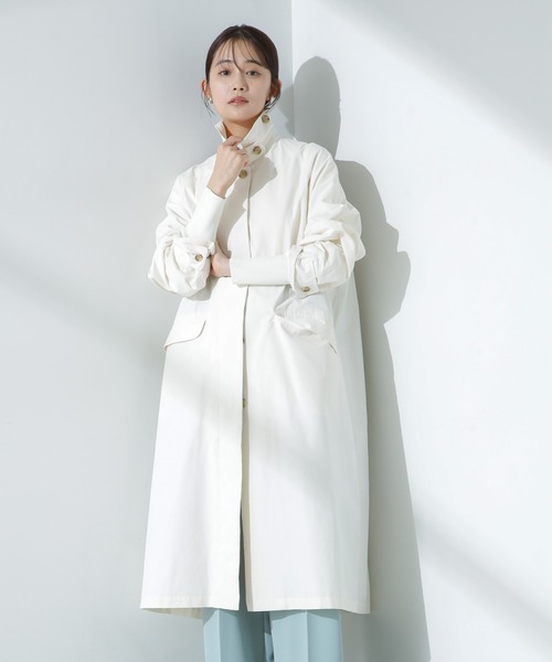 NANO universe（ナノ・ユニバース） ステンカラーコート コート 撥水