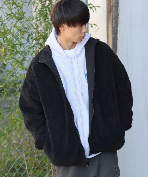 ナイロンジャケット リバーシブル ナイロンジャケット×ボアジャケット