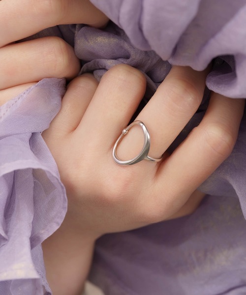指輪 リング 「silver925」オーバルリング レディース : ZOZOTOWN