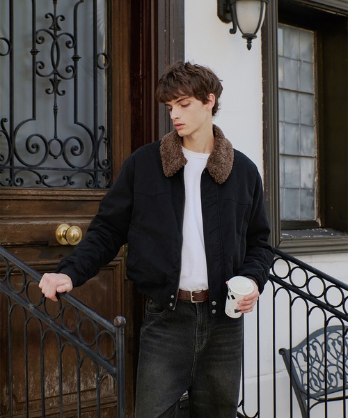 Regen Glanz ブルゾン アウター collar boa blouson/襟ボアブルゾン