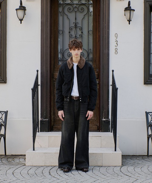 Regen Glanz ブルゾン アウター collar boa blouson/襟ボアブルゾン