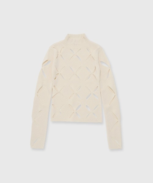 JOSE MOON（ジョゼムーン） ニット セーター LACE KNITTING TOP/レース