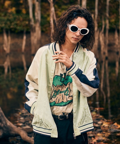 glamb（グラム） スカジャン Aging Paisley Ska Jumper / エイジング