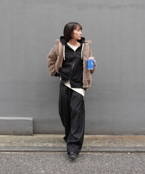 TEEN BOOP ブルゾン アウター ボアボリュームブルゾン レディース