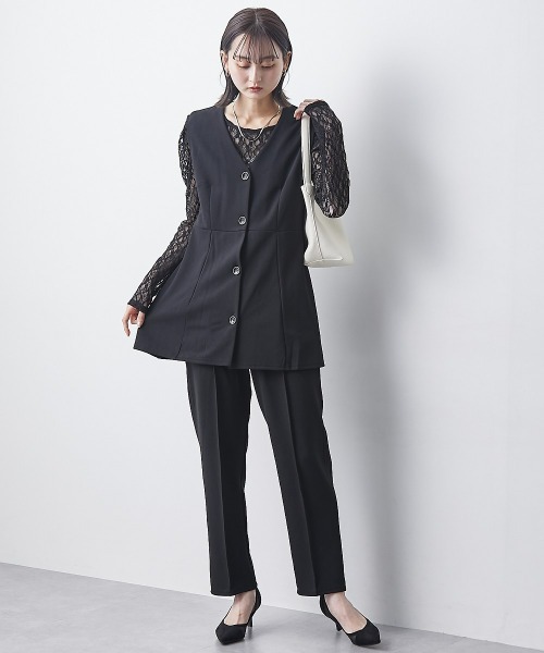 ニッセン（nissen） セットアップ ジレセットアップ（ペプラムジレ＋