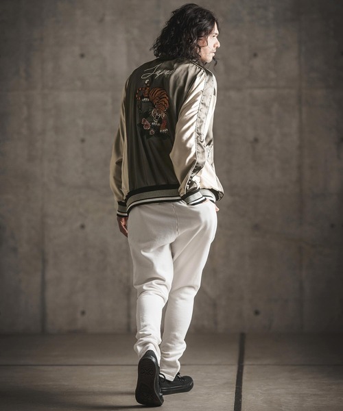 GLIMCLAP スカジャン mj9734- Stand collar souvenir jacket