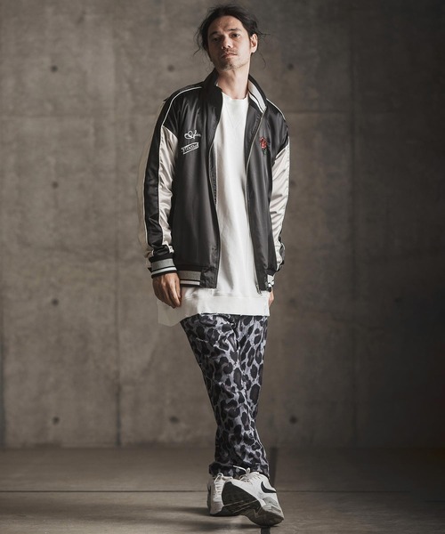 GLIMCLAP スカジャン mj9734- Stand collar souvenir jacket