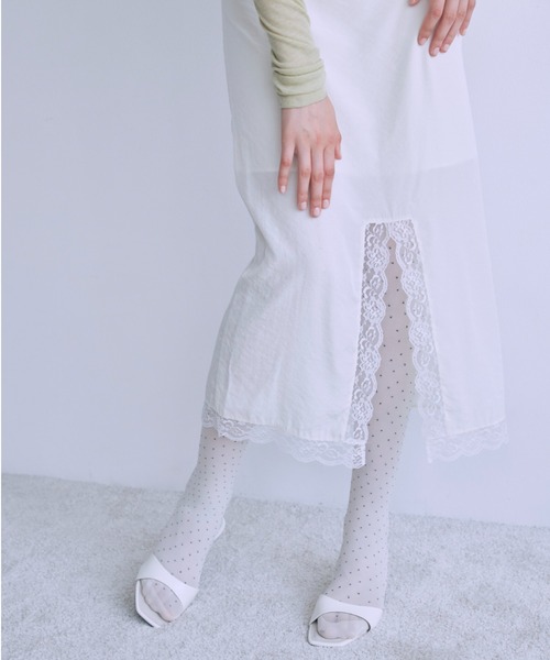 EN NEUME スカート Vintage Lace-trim Skirt : ZOZOTOWN Yahoo!店