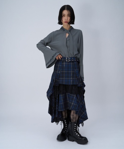 HARE（ハレ） スカート タータンチェックティアードスカート(HARE