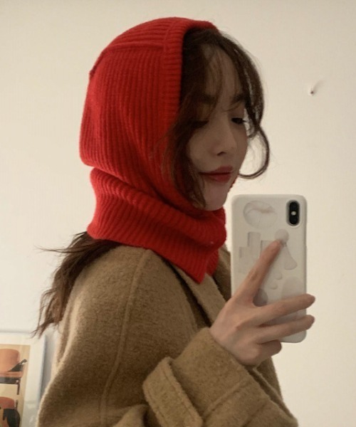 Mangrove（マングローブ） ネックウォーマー スヌード ニットフード