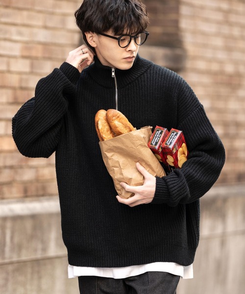 Rocky Monroe（ロッキーモンロー） セーター ニット オーバーサイズ畦