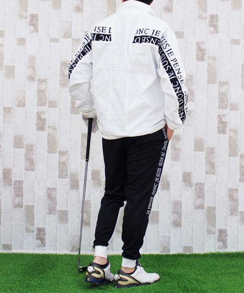 TopIsm（トップイズム） ゴルフ ロゴデザインナイロンジャケット