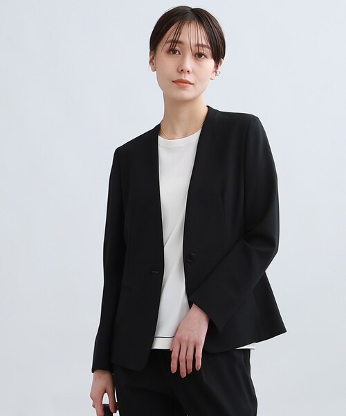 INDIVI（インディヴィ） スーツ 「定番スーツ／UVケア／洗える」ウール