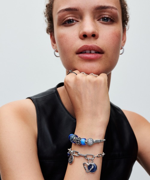 PANDORA（パンドラ） チャーム ブルー ミニ ムラーノガラス チャーム