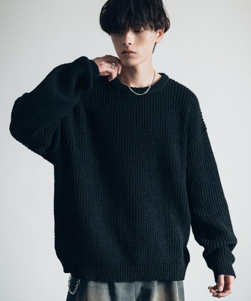 Rocky Monroe（ロッキーモンロー） セーター ニット オーバーサイズ畦