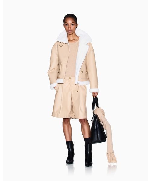 ARMANI EXCHANGE ムートンコート ボアコート 「A|X アルマーニ