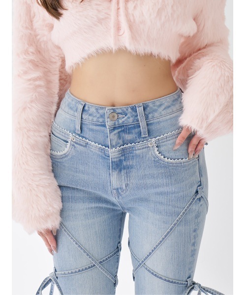 Darich（ダーリッチ） ジーンズ デニム デニムパンツ ピコレースハイ