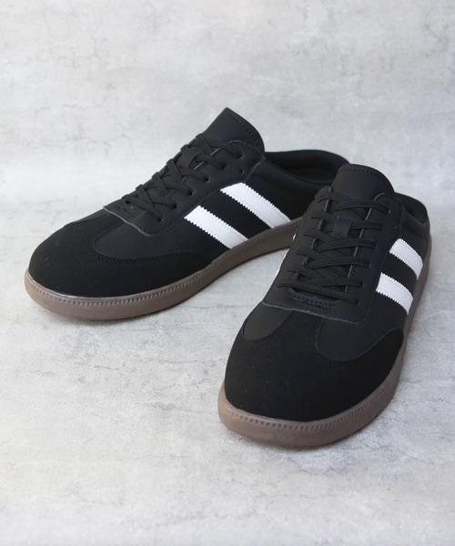 8 スニーカー 2本ライン レトロミュールスニーカー メンズ レディース