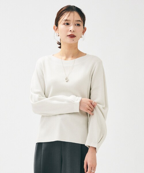 UNTITLED（アンタイトル） ニット セーター 「きれいめ/洗える」ラメ