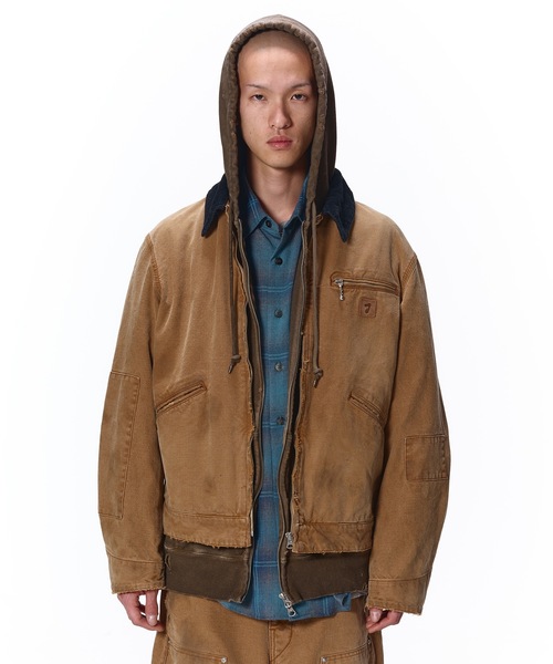 JieDa（ジエダ） ブルゾン アウター DUCK DAMAGE ZIP JACKET メンズ