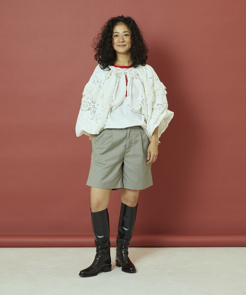 Freada（フリーダ） ブラウス シャツ 2WAYレースボレロ ＆ チャップス