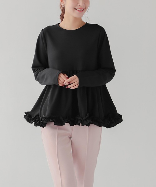 Fit more（フィットモア） tシャツ 「ZOZO限定カラー」裾フリル